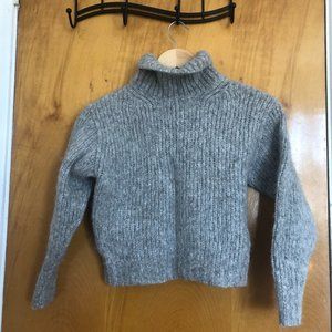 Aritzia Wilfred Grey Wool Turtleneck, Size XS